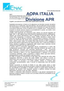 Lettera ENAC ai comuni