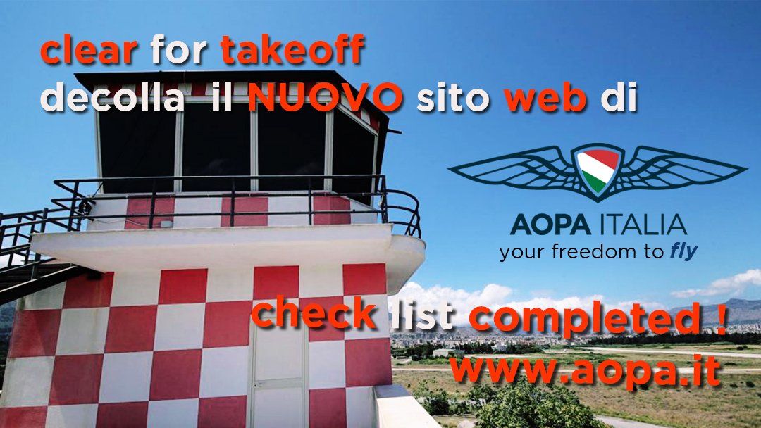 Cleared for takeoff! Decolla il nuovo sito web di AOPA Italia!
