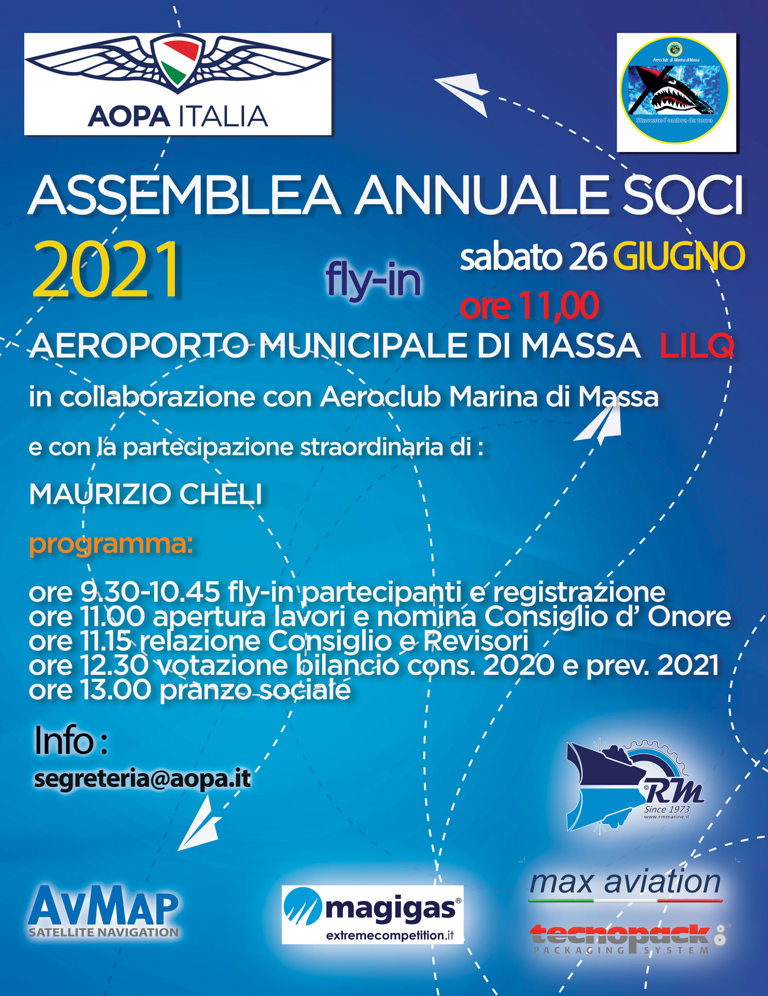 Locandina Assemblea Soci AOPA 2021