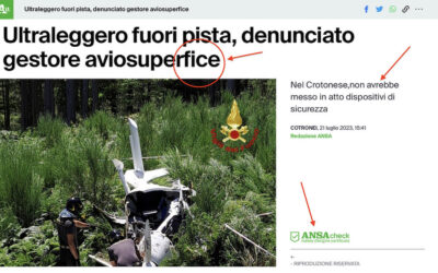 Ultraleggero fuori pista, denunciato gestore aviosuperficie