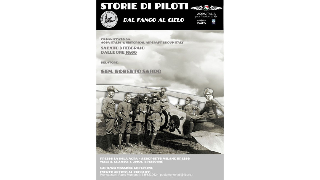 Storie di piloti – Dal fango al cielo – Evento HAG / AOPA Italia 3 Febbraio 2024