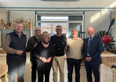 Lo storico meeting AeCI - Sorlini - AOPA Italia per l'On-Condition motori Rotax (Mario Cotti, Rinaldo Gaspari, Silvia Sorlini, Stefano Arcifa, Giovanni Marchi e il Gen. S.A: Roberto BOI)