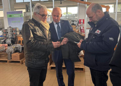Rinaldo Gaspari, il Gen. S.A. Roberto Boi e Giovanni Marchi